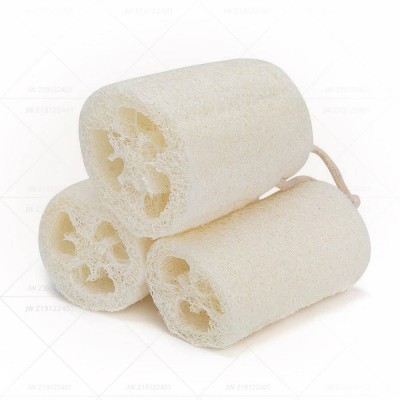 Oem 100% 4 And 6 Inch Loofah Body Scrubber,Natural Loofah Body Wash Sponge Remove Dead Skin Spa Exfoliating Scrubber. With Rope