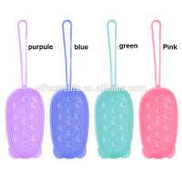 Silicone Body Scrubbers Brush for Shower Exfoliating Body Brush Bath Loofah Sponge Face Cleansing Brush Facial Cleanser